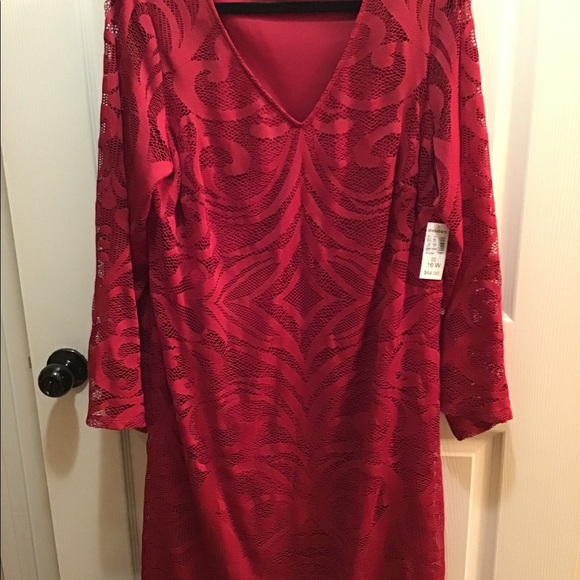 Red Lace Dress - Picture 1 of 12